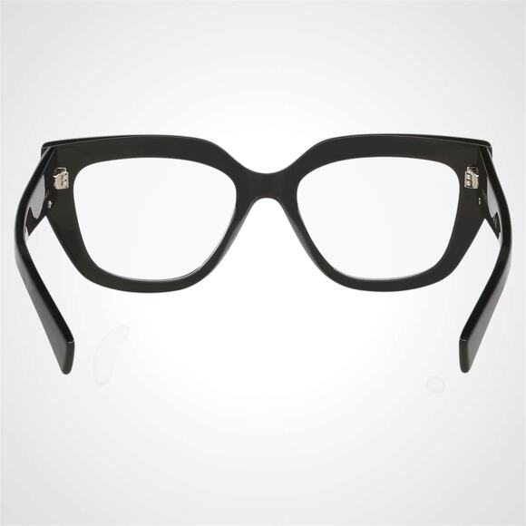 New Gucci Eyeglasses Black Cat Eye Metal GG Logo 53-18-140mm Rx-able Womens